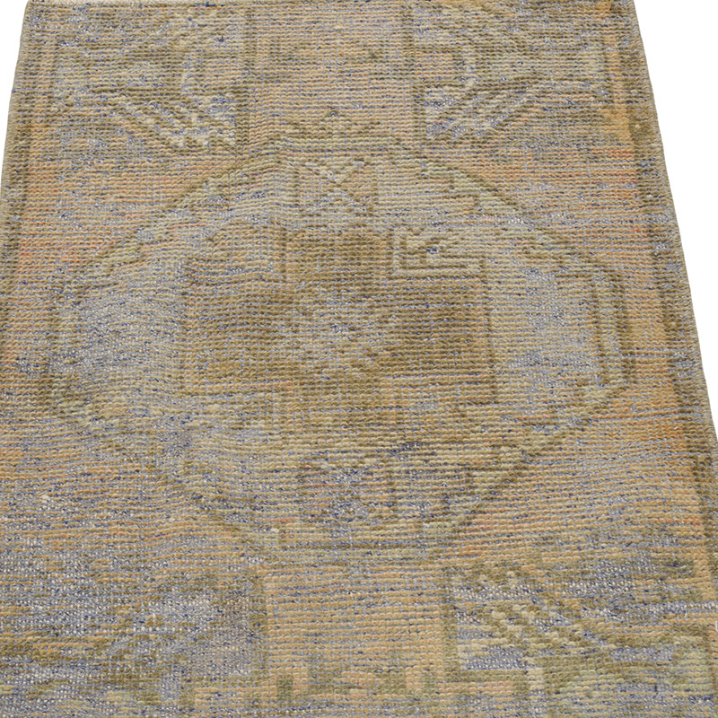 El Dokuma Vintage Halı - 46 cm x 84 cm - K0086371