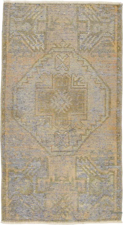 Vintage Turkish Hand-Knotted Rug - 1' 6" x 2' 9" (18" x 33")