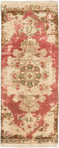 El Dokuma Vintage Halı - 41 cm x 104 cm