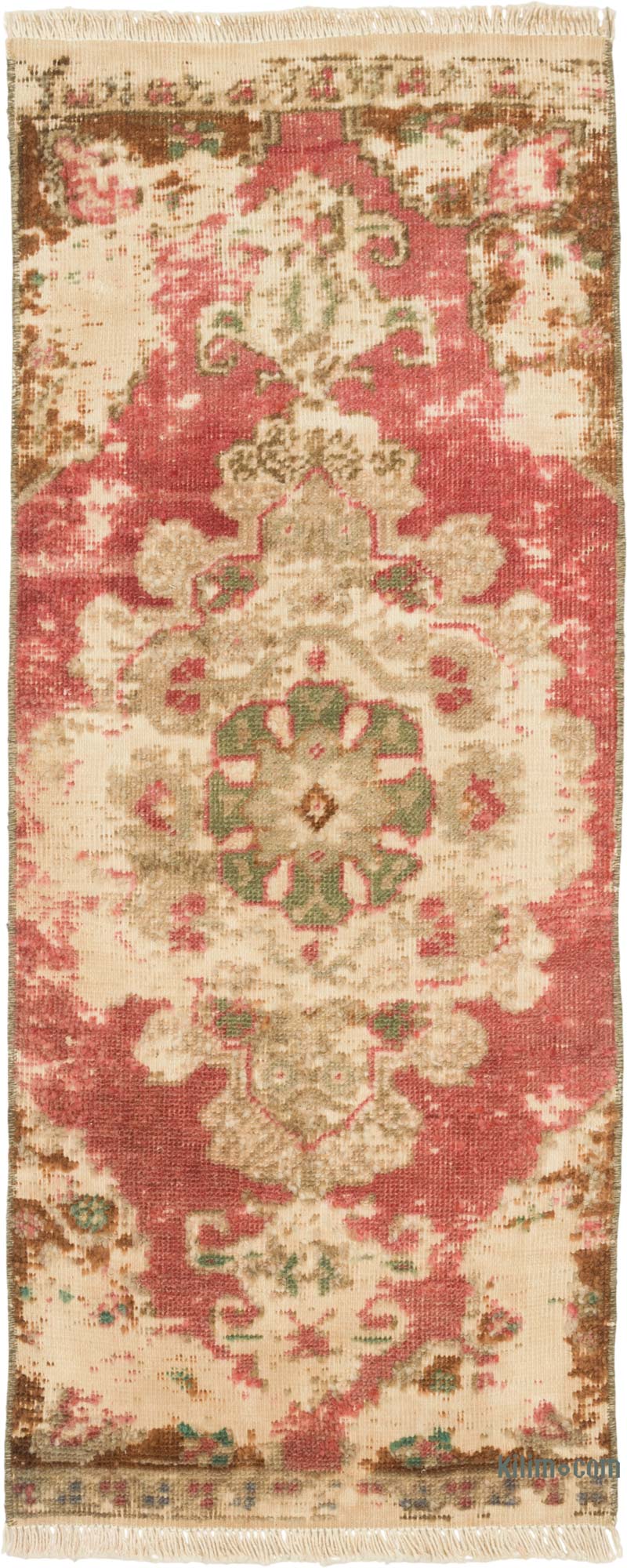El Dokuma Vintage Halı - 41 cm x 104 cm - K0086374