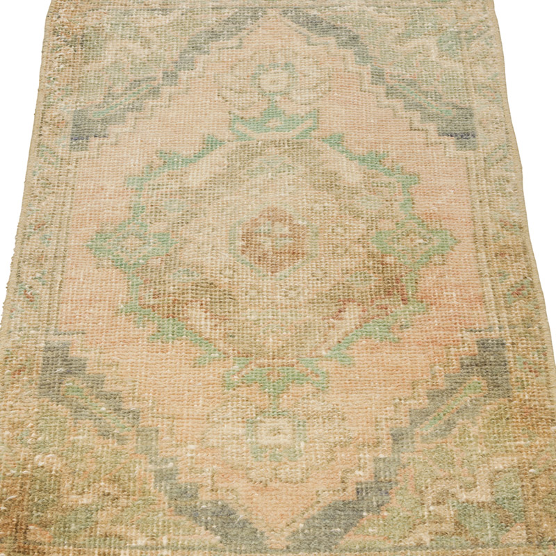 El Dokuma Vintage Halı - 46 cm x 81 cm - K0086378