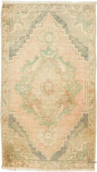 Alfombra Vintage Turca Anudada a Mano - 46 cm x 81 cm