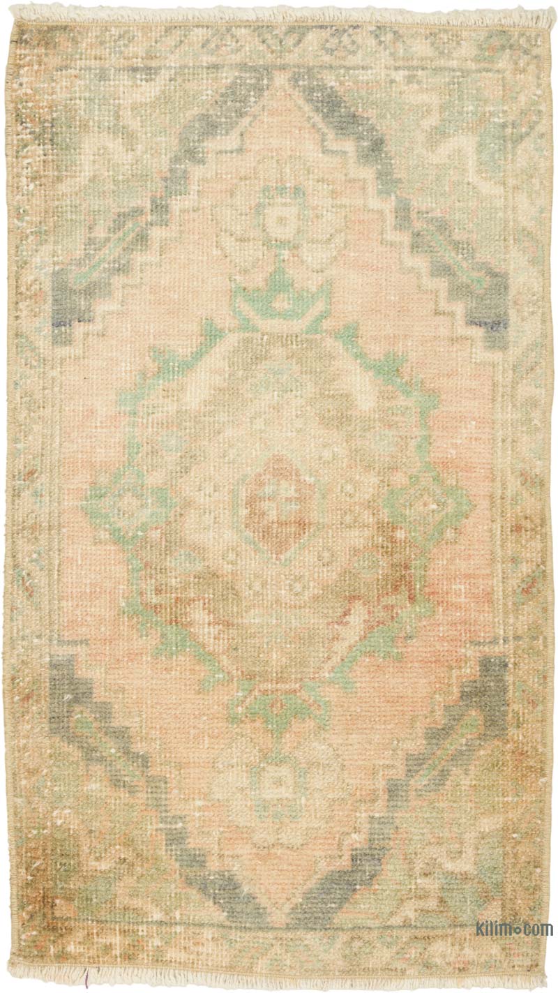 El Dokuma Vintage Halı - 46 cm x 81 cm - K0086378