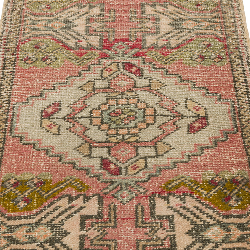 El Dokuma Vintage Halı - 53 cm x 94 cm - K0086380