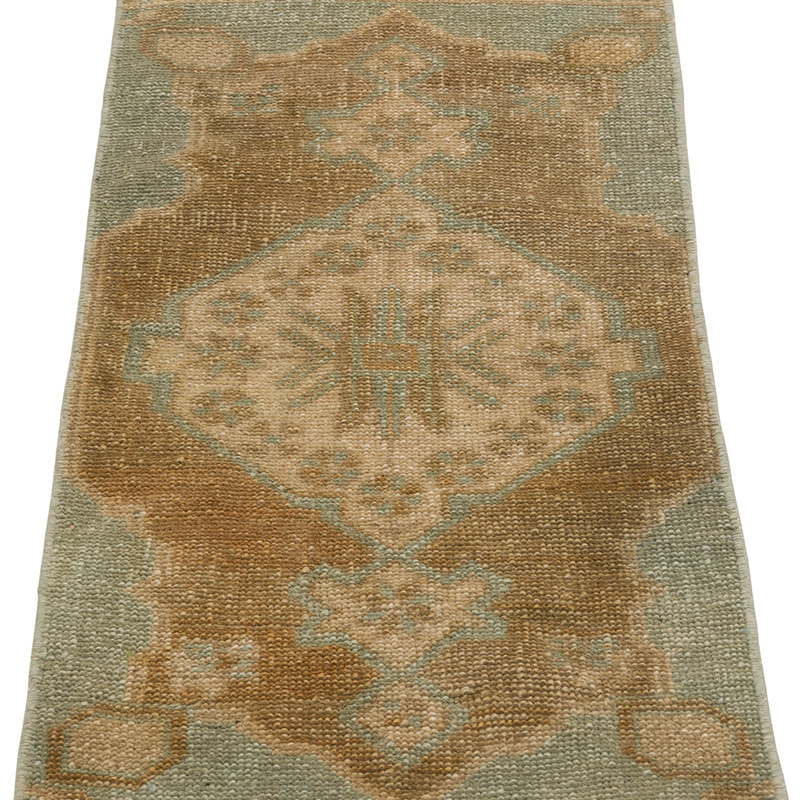 El Dokuma Vintage Halı - 37 cm x 92 cm - K0086382