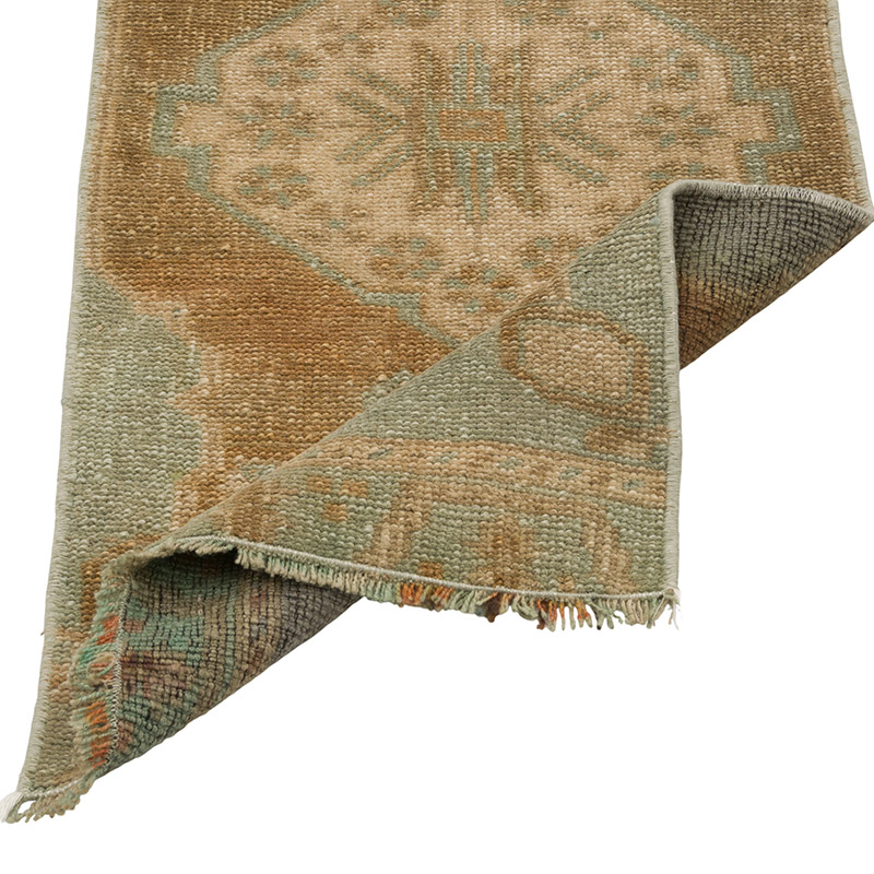 El Dokuma Vintage Halı - 37 cm x 92 cm - K0086382