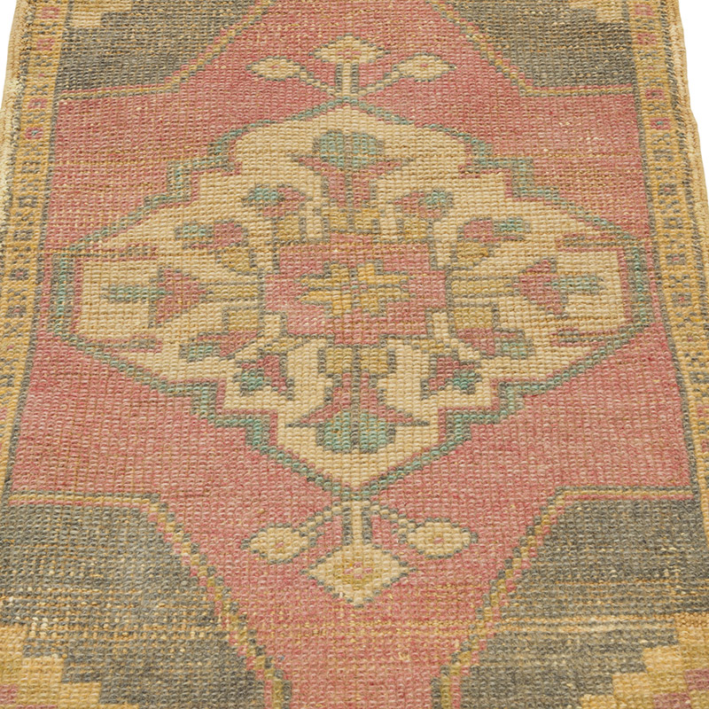 El Dokuma Vintage Halı - 51 cm x 86 cm - K0086383