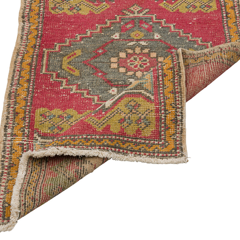 El Dokuma Vintage Halı - 54 cm x 93 cm - K0086384
