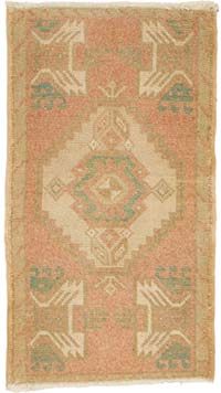 El Dokuma Vintage Halı - 49 cm x 89 cm