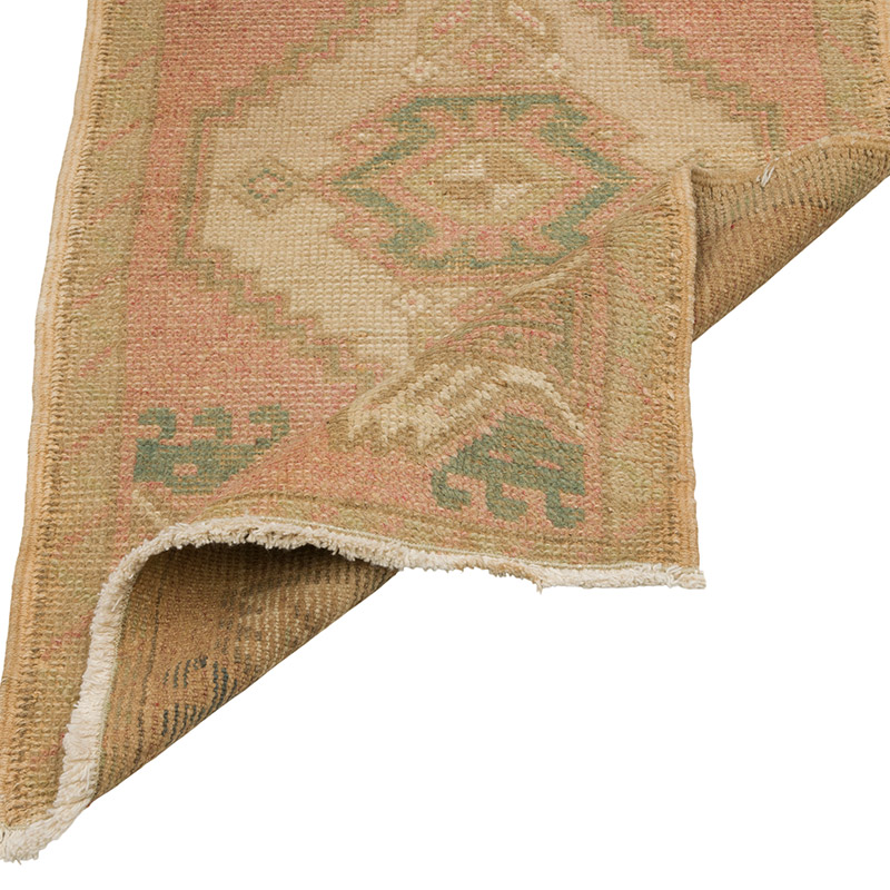 El Dokuma Vintage Halı - 49 cm x 89 cm - K0086387