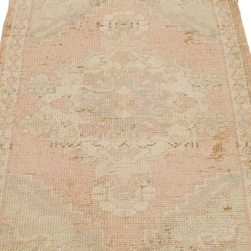 El Dokuma Vintage Halı - 53 cm x 90 cm - K0086390