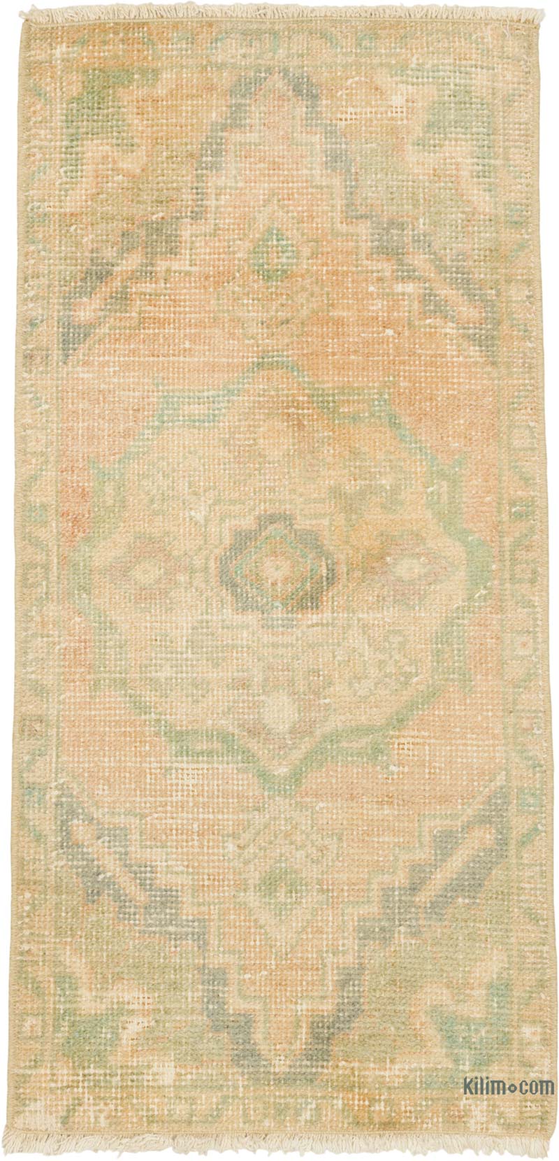 El Dokuma Vintage Halı - 47 cm x 95 cm - K0086391
