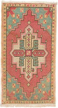 El Dokuma Vintage Halı - 50 cm x 94 cm