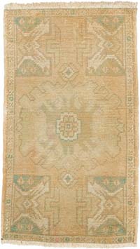 El Dokuma Vintage Halı - 51 cm x 86 cm