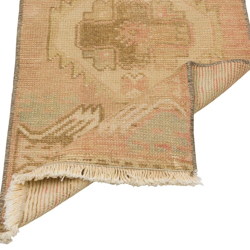 El Dokuma Vintage Halı - 39 cm x 88 cm - K0086401