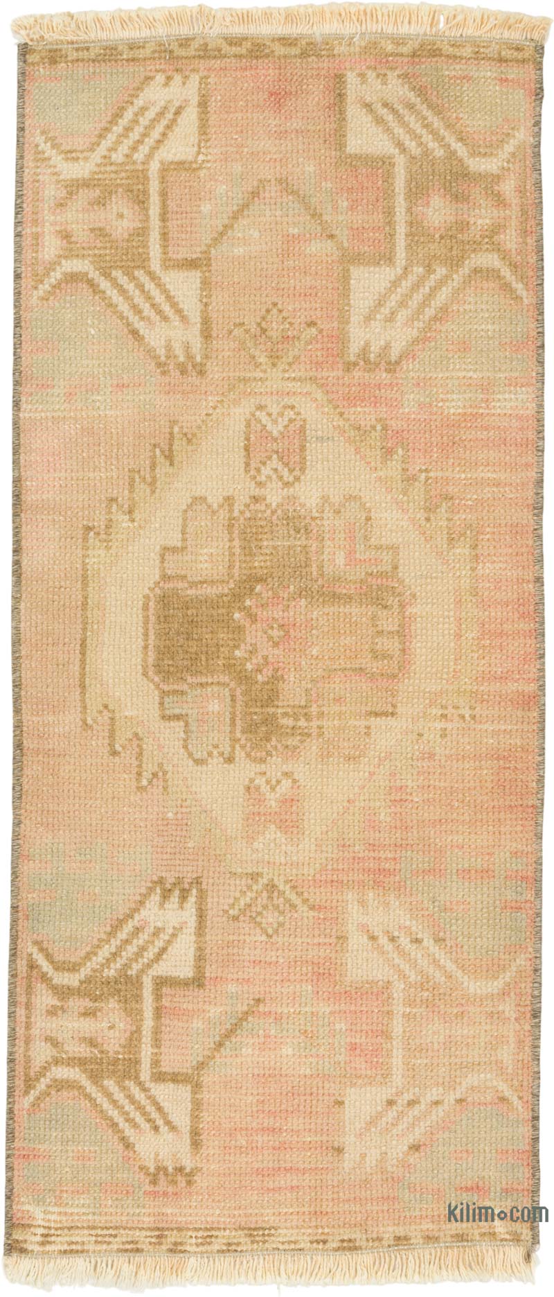 El Dokuma Vintage Halı - 39 cm x 88 cm - K0086401