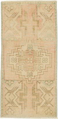 Vintage Turkish Hand-Knotted Rug - 1' 5" x 2' 10" (17" x 34")