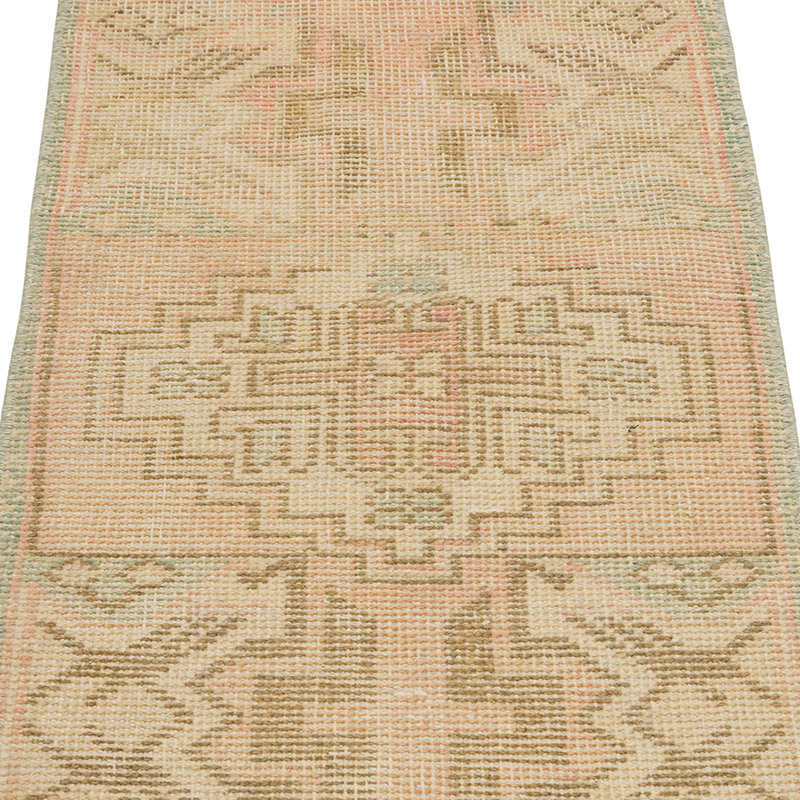 Alfombra Vintage Turca Anudada a Mano - 42 cm x 86 cm - K0086404