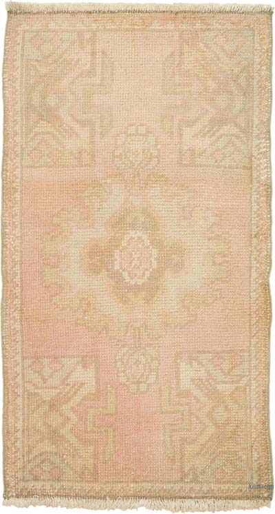 Alfombra Vintage Turca Anudada a Mano - 50 cm x 90 cm