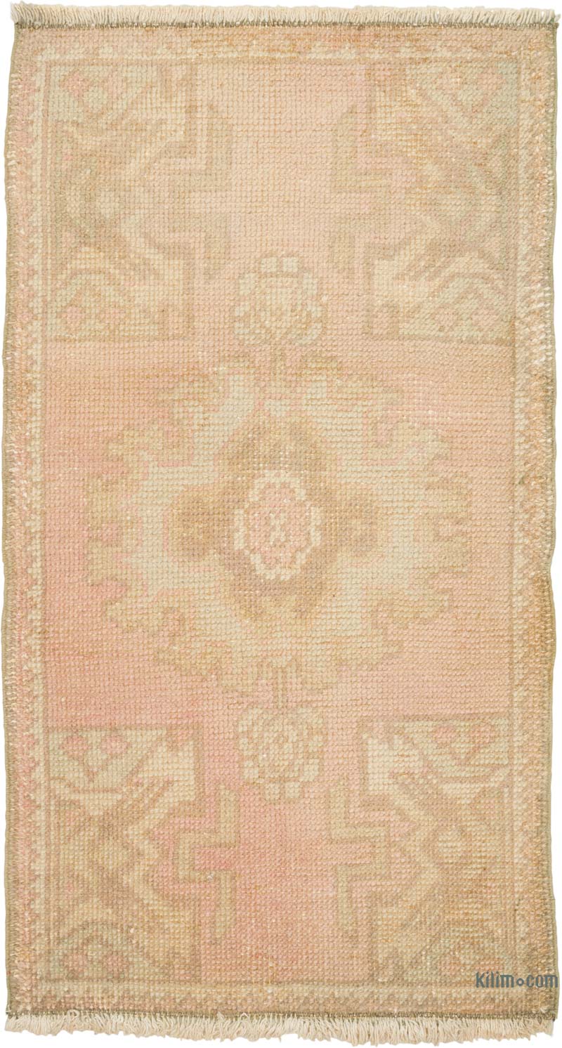 El Dokuma Vintage Halı - 50 cm x 90 cm - K0086409