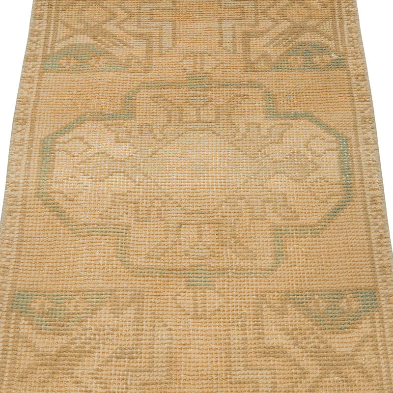 El Dokuma Vintage Halı - 44 cm x 86 cm - K0086410