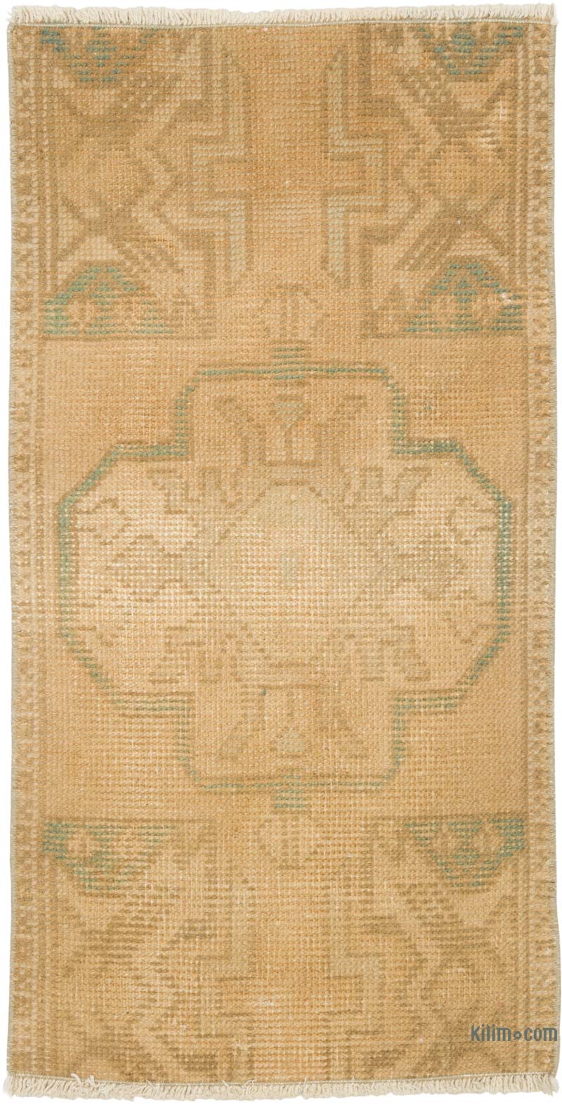 El Dokuma Vintage Halı - 44 cm x 86 cm - K0086410