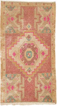 El Dokuma Vintage Halı - 50 cm x 89 cm