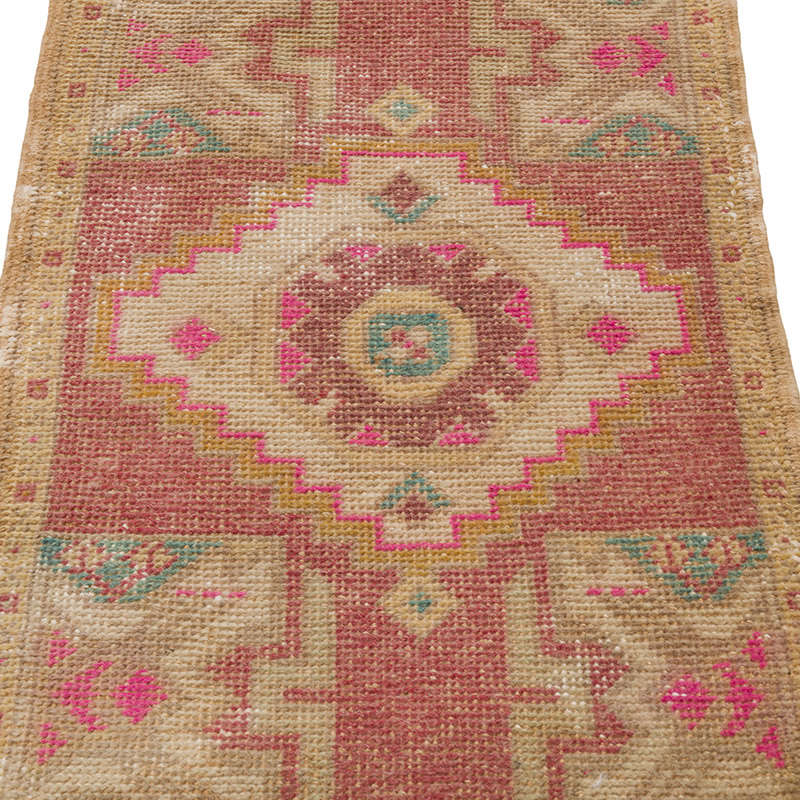 El Dokuma Vintage Halı - 50 cm x 89 cm - K0086411