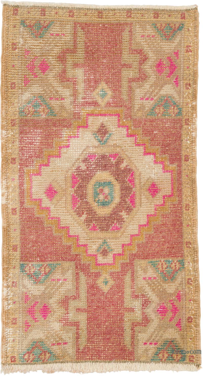 El Dokuma Vintage Halı - 50 cm x 89 cm - K0086411