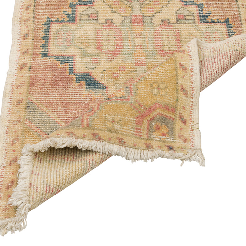 El Dokuma Vintage Halı - 55 cm x 103 cm - K0086415