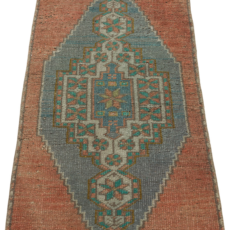 El Dokuma Vintage Halı - 40 cm x 97 cm - K0086416