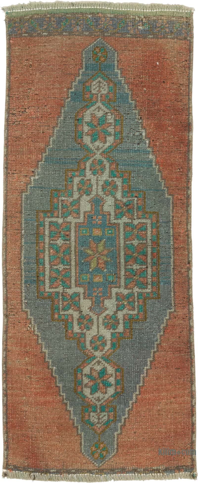 El Dokuma Vintage Halı - 40 cm x 97 cm - K0086416