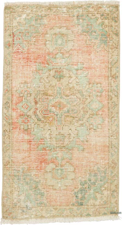 Alfombra Vintage Turca Anudada a Mano - 48 cm x 86 cm