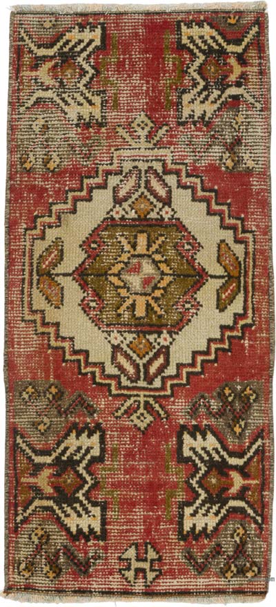 El Dokuma Vintage Halı - 39 cm x 86 cm