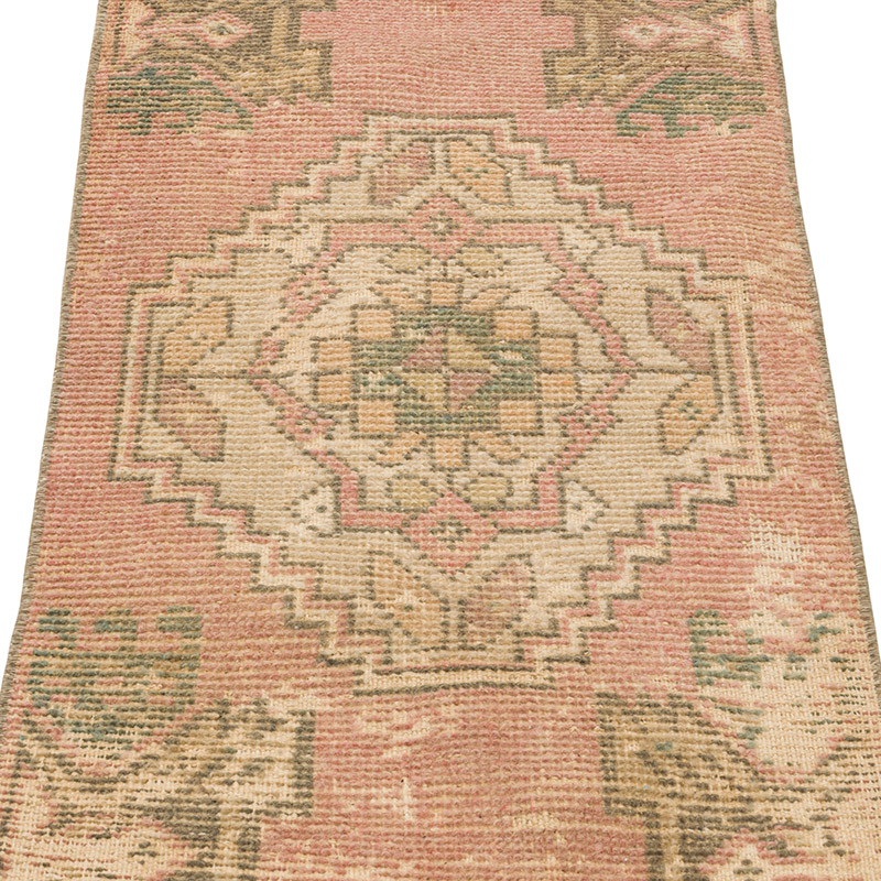 El Dokuma Vintage Halı - 45 cm x 98 cm - K0086419
