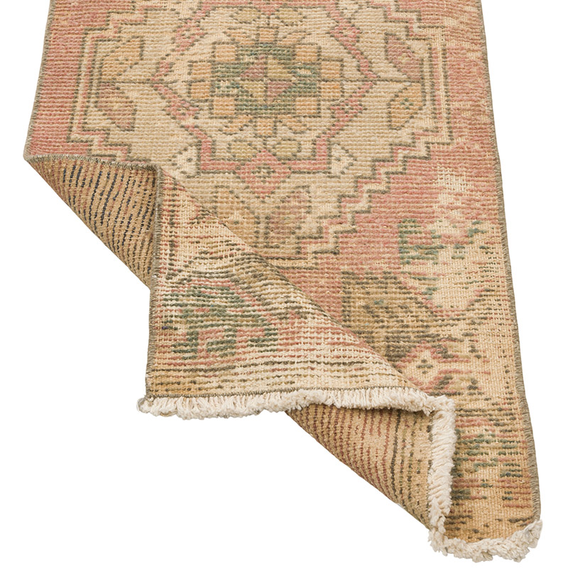 El Dokuma Vintage Halı - 45 cm x 98 cm - K0086419