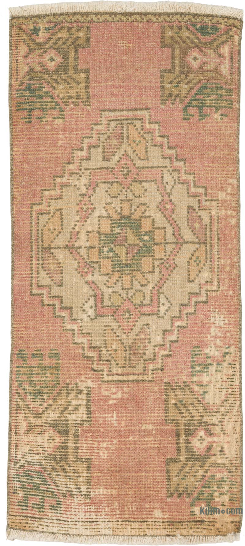 El Dokuma Vintage Halı - 45 cm x 98 cm - K0086419