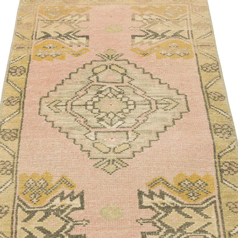 Alfombra Vintage Turca Anudada a Mano - 50 cm x 102 cm - K0086422