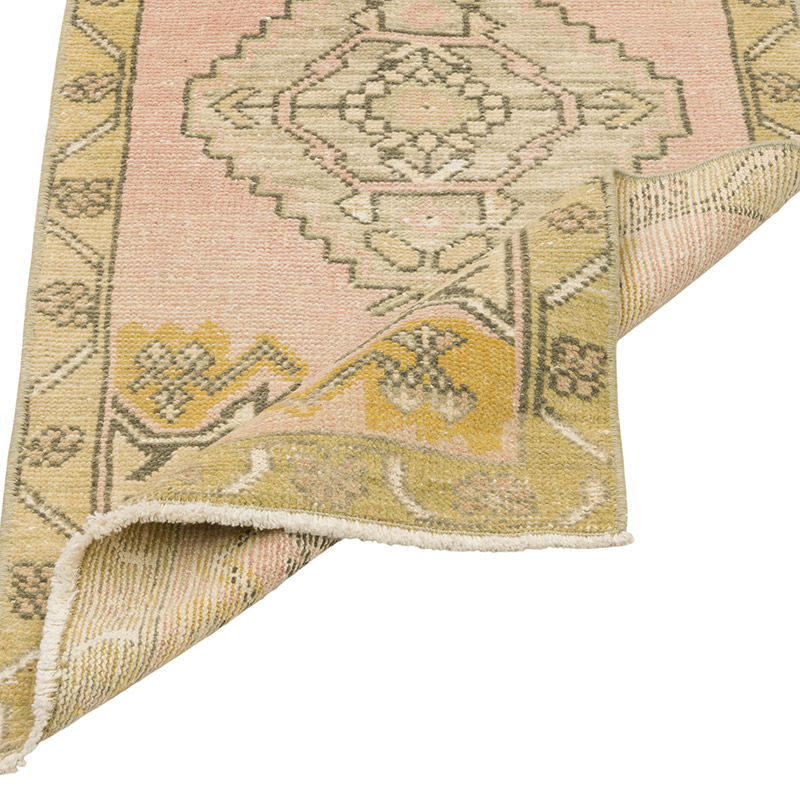 Alfombra Vintage Turca Anudada a Mano - 50 cm x 102 cm - K0086422