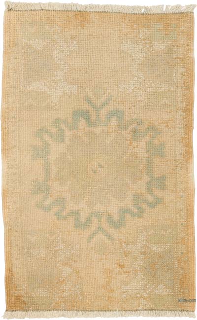 Alfombra Vintage Turca Anudada a Mano - 51 cm x 80 cm