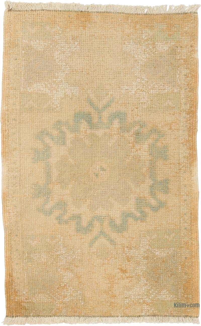 El Dokuma Vintage Halı - 51 cm x 80 cm - K0086425