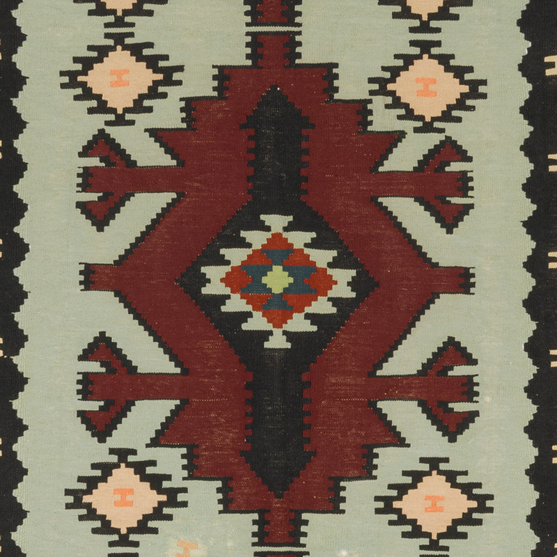 Vintage Turkish Kilim Rug - 5' 2" x 10' 10" (62" x 130") - K0086430
