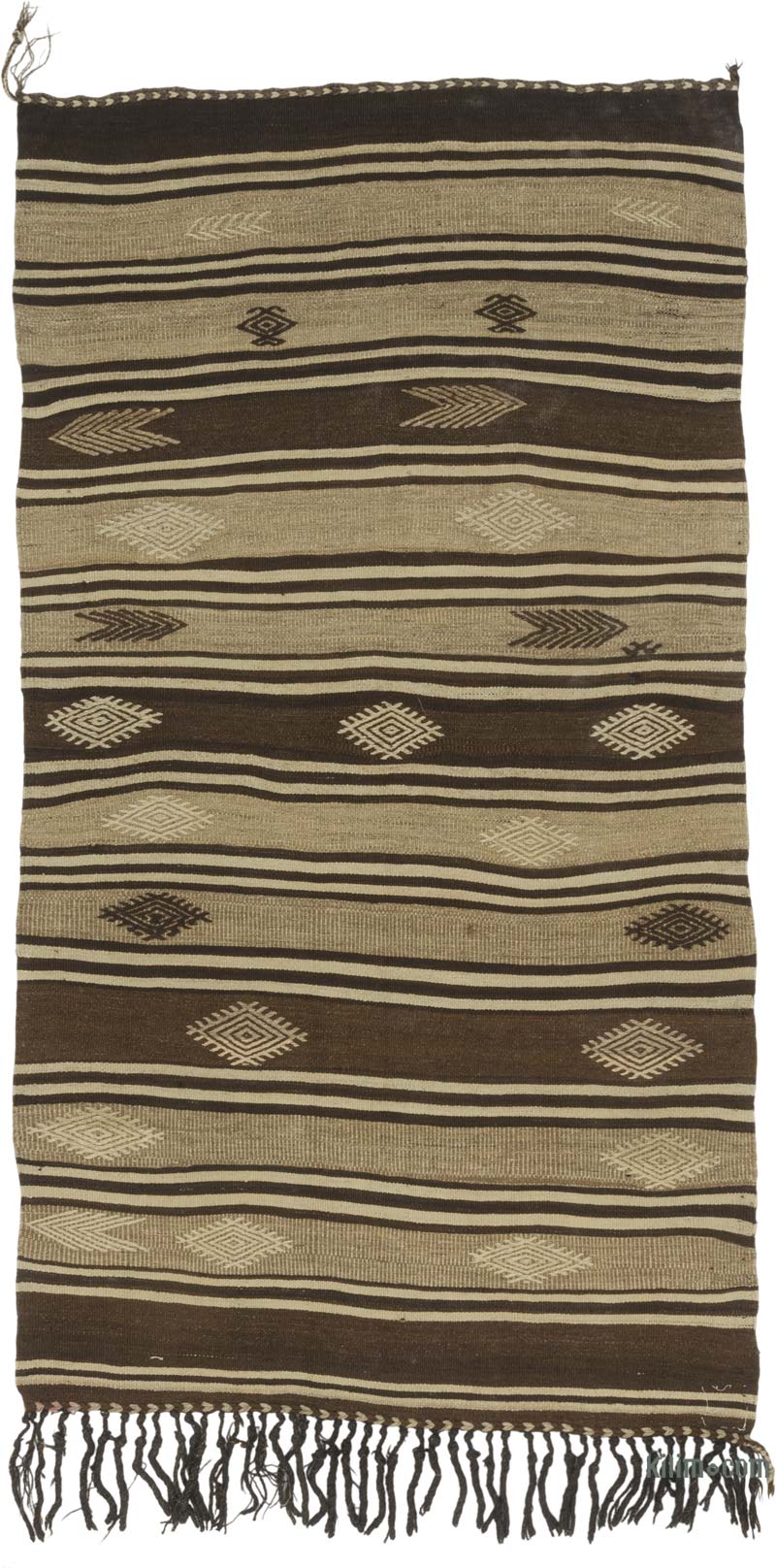 Alfombra Vintage Anatolian Kilim - 103 cm x 190 cm - K0086431