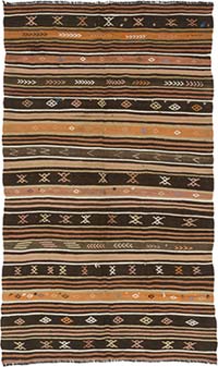 Vintage Anatolian Kilim Rug - 6' 3" x 10' 7" (75" x 127")