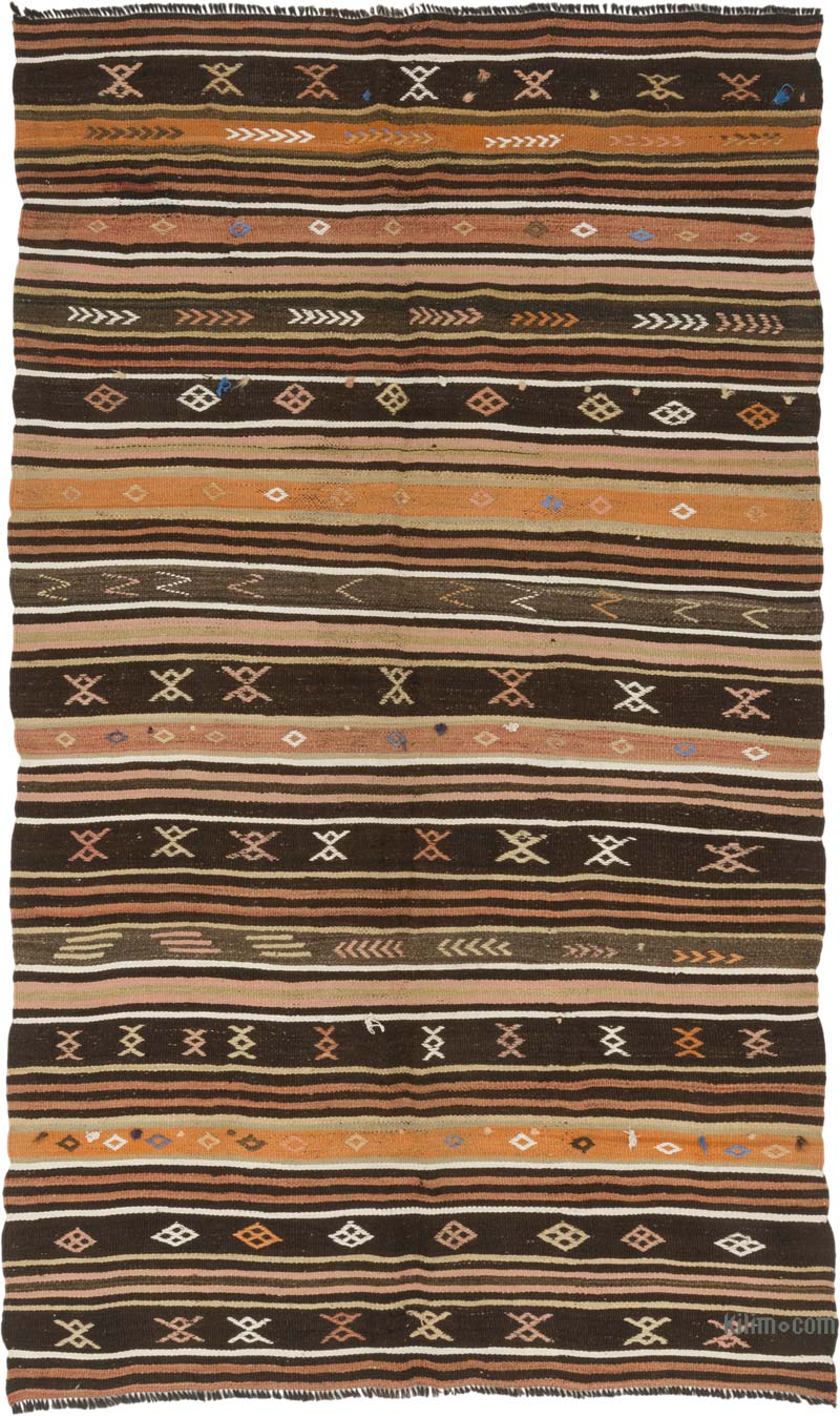 Alfombra Vintage Anatolian Kilim - 190 cm x 323 cm - K0086434