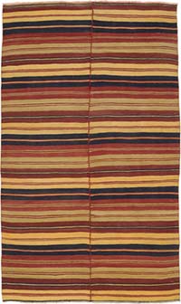 Vintage Anatolian Kilim Rug - 6' 2" x 10' 5" (74" x 125")