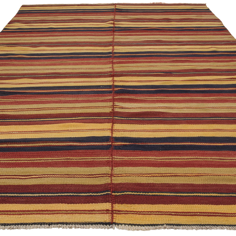 Vintage Anatolian Kilim Rug - 6' 2" x 10' 5" (74" x 125") - K0086436