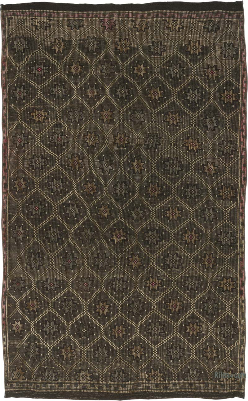 Vintage Anatolian Jijim Rug - 5' 8" x 9' 2" (68" x 110") - K0086438