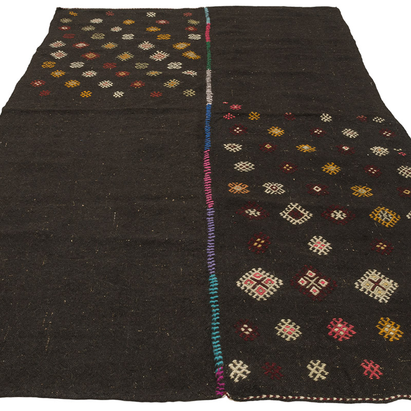 Vintage Anatolian Jijim Rug - 5'  x 8' 8" (60" x 104") - K0086442