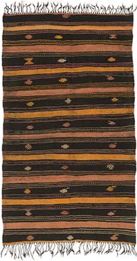 Vintage Anatolian Kilim Rug - 5' 10" x 9' 11" (70" x 119")